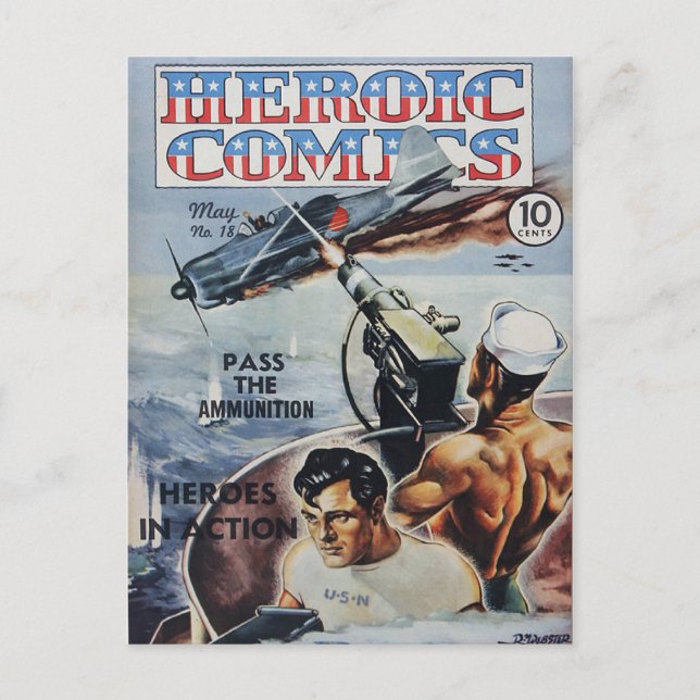 Helden-Comics Postkarte (Vorderseite)