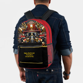 Helden des Alltags Feuerwehrmänner-Wächter Bedruckter Rucksack