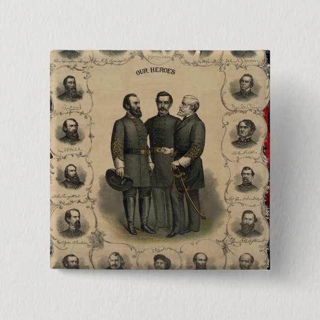 Helden des Bürgerkriegs Button (Vorderseite)