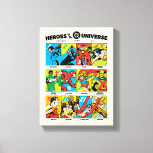 Helden des DC™ Universums Leinwanddruck