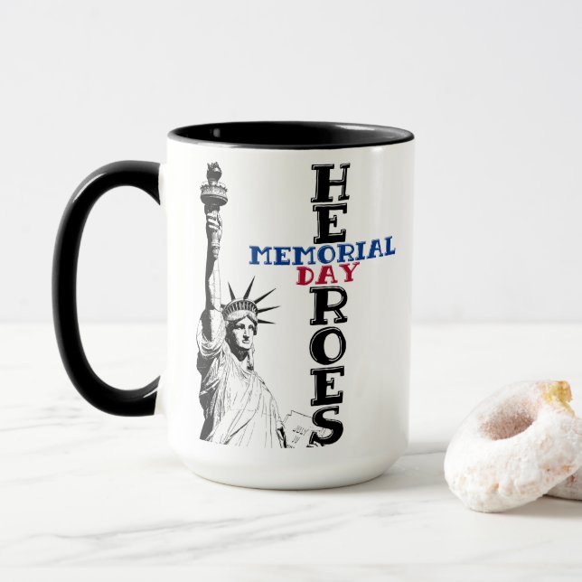 Helden des Gedenktages Tasse (Mit Donut)