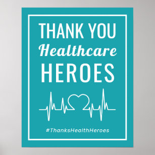 Helden des Gesundheitswesens danken Ihnen für Ihr Poster