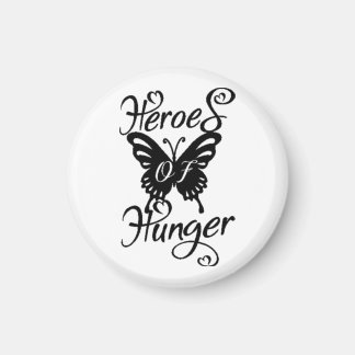 Helden des Hunger Round Magnet Butterfly