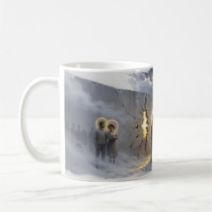 Helden Heiliger Kuss Bröckelnde Wand Surrealer Bec Kaffeetasse