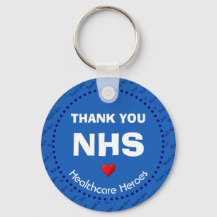 Helden im Gesundheitswesen DANK IHNEN NHS Schlüsselanhänger