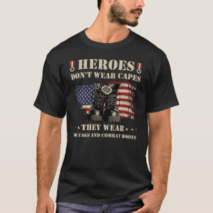 Helden tragen keine Kapen, sie tragen Hundeschrift T-Shirt