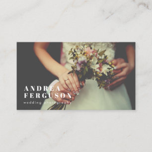 Heldenbild-Fotograf Links Align-Overlay Visitenkarte