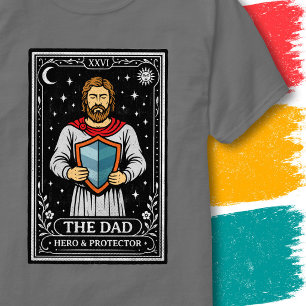 Heldenhafter Vater Schild Mystische Nacht Karte Ta T-Shirt