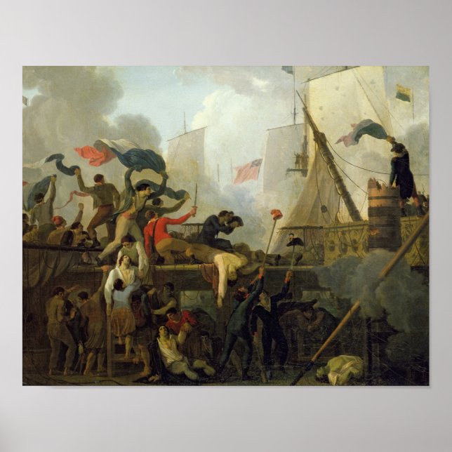 Heldenhaftigkeit der Crew "Le Vengeur du Peuple" Poster (Vorne)