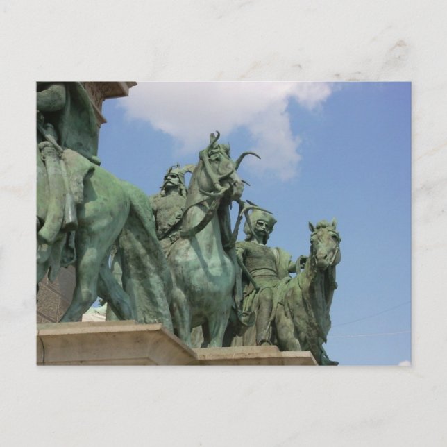 Heldenplatz, Budapest Postkarte (Vorderseite)