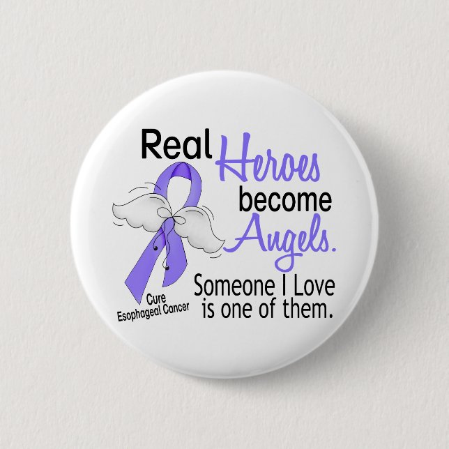 Helder werden Engels-Esophageal Krebs Button (Vorderseite)