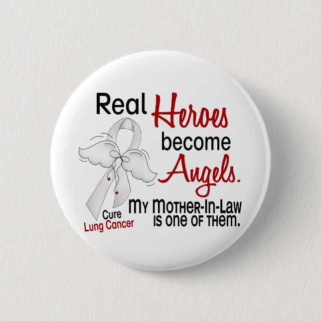Helder werden Engels-Schwiegermutter-Lungenkrebs Button (Vorderseite)