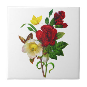 Helebore, Weihnachts-Rose von Pierre Joseph Redout Fliese