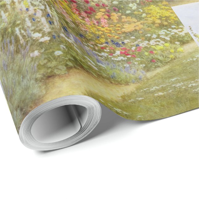 Helen Allingham Vintag A Herbgesäge Grenze Geschenkpapier (Rolleneckpunkt)