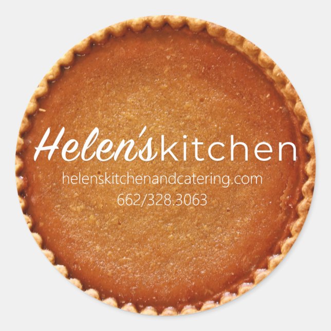 Helen-Aufkleber / Pie-Aufkleber Runder Aufkleber (Vorderseite)