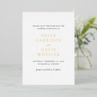 Helen Classic Elegant Wedding Save the Date