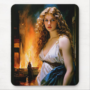 "Helen, ein Spartaner Schönheit, Troy's Fire" Mousepad