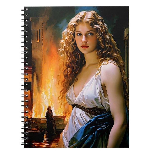 "Helen, ein Spartaner Schönheit, Troy's Fire" Notizblock (Vorderseite)