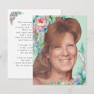 Helen Face Card mit Verse Dankeskarte