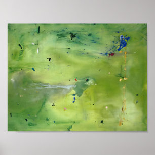Helen Frankenthaler -  Ein grüner Gedanke in einem Poster