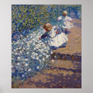 Helen Galloway McNicoll Picking Blume Poster