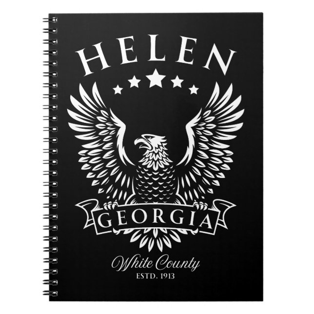 Helen Georgia Vintag Eagle Notizblock (Vorderseite)
