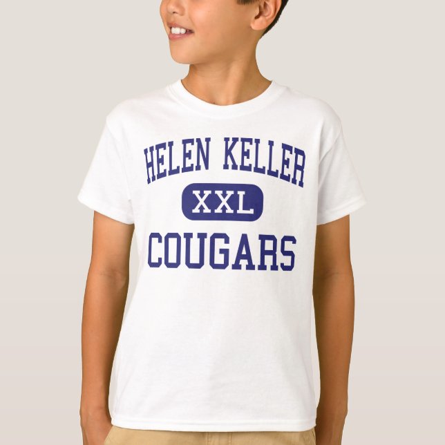Helen Keller Cougars Mittlerer Osten T-Shirt (Vorderseite)