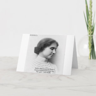 Helen Keller "Glaube/Stärke" - Geschenke zu Weishe Karte