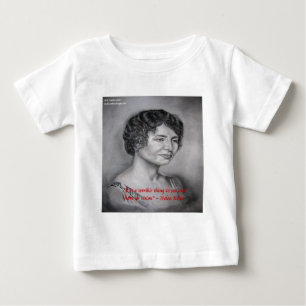 Helen Keller hat Vision Wisdom Zitat Baby T-shirt