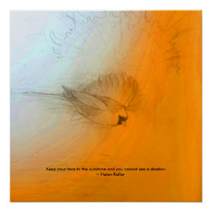 Helen Keller Quote Poster