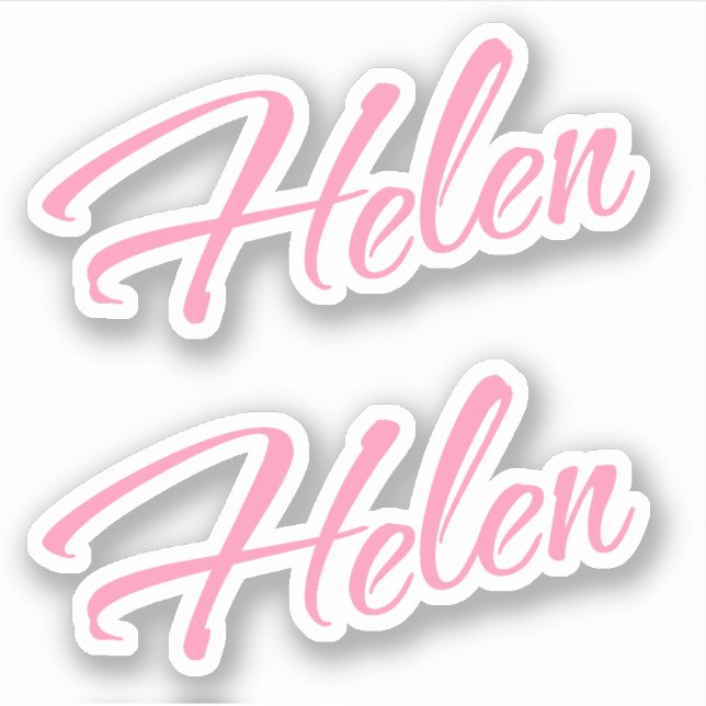 Helen name x2 aufkleber (Vorderseite)
