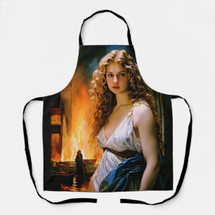 "Helen, Spartas Schönheit, Trojas Feuer" Schürze