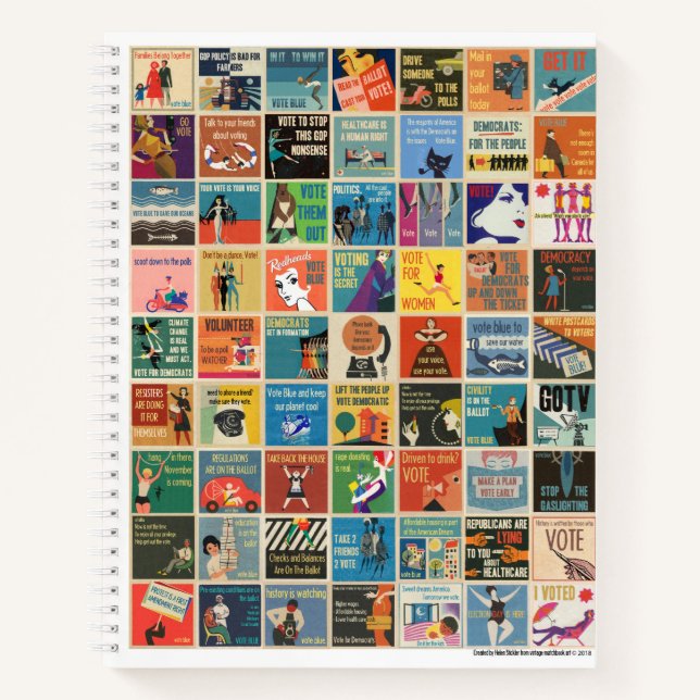 Helen Sticklers 63 GOTV-Meme auf Notebook Notizbuch (Vorderseite)