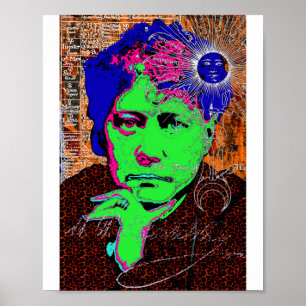 Helena Blavatsky Theosophie Okkult Esoterik New Ag Poster