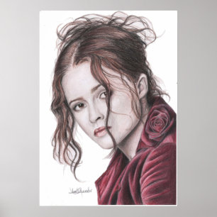 Helena Bonham Carter Englische Rose Poster