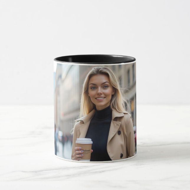 Helena Chevalier: Ein stilvoller Start mit Kaffee Tasse (Zentrum)