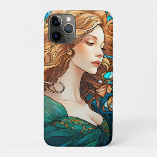 Helena - Dunkelblonde Frau im Jugendstil Case-Mate iPhone Hülle