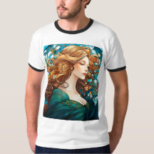 Helena - Dunkle Blonde Frau im Jugendstil