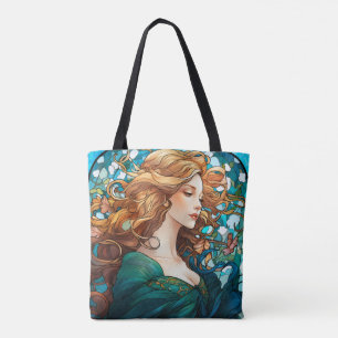 Helena - Dunkle Blonde Frau im Jugendstil Tasche