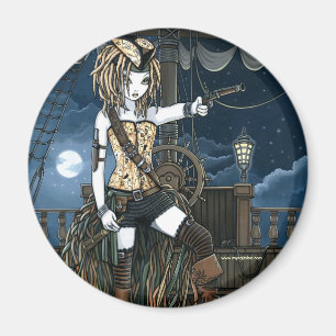 "Helena" Himmel-Piraten-Schiffs-Mond-Feen-Magnet Magnet