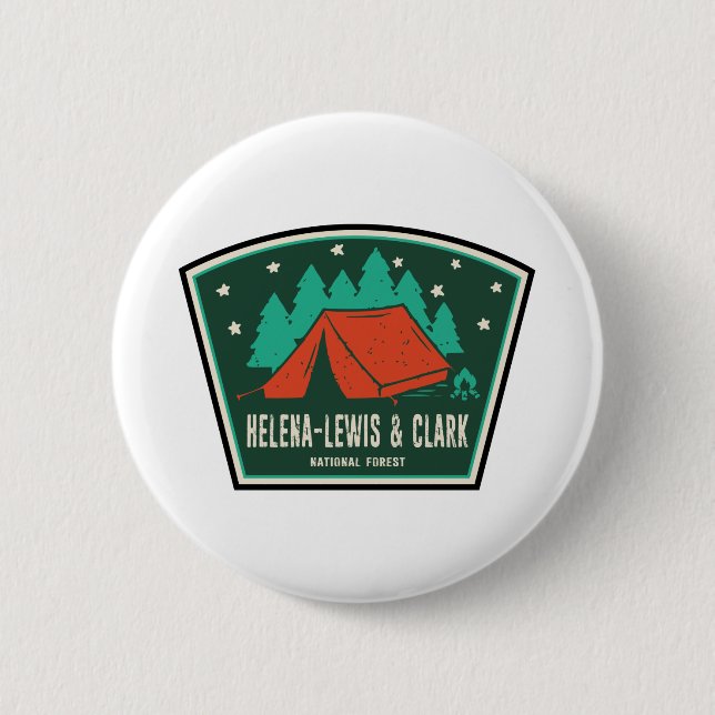 Helena-Lewis und Clark National Forest Camping Button (Vorderseite)