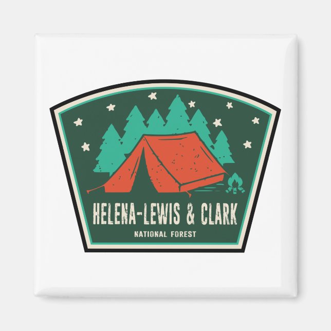 Helena-Lewis und Clark National Forest Camping Magnet (Vorne)