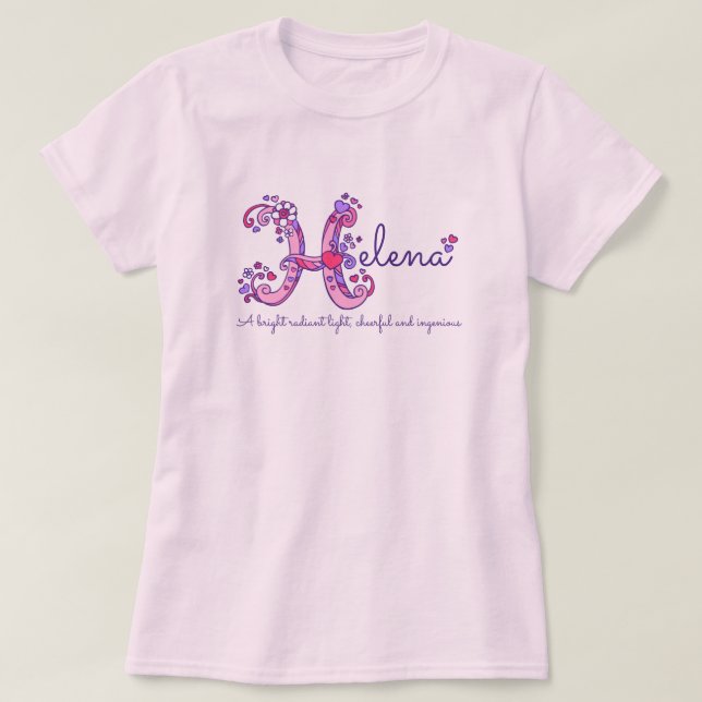 Helena-Mädchenname u. Bedeutung des T-Shirt (Design vorne)