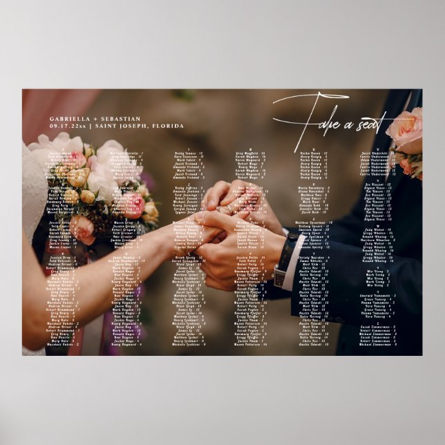 HELENA Moderne Minimalistische Alphabetische Sitzp Poster (Vorne)