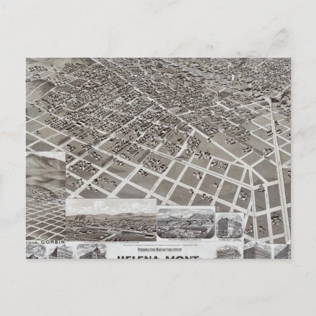 Helena, Mont Postkarte (Vorderseite)