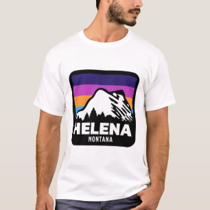 Helena Montana Angeln Skifahren Snowboarden Famili T-Shirt