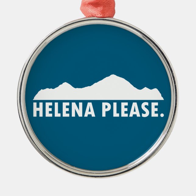 Helena Montana Bitte Ornament Aus Metall (Vorne)