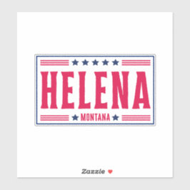 HELENA MONTANA - Sterne & Streifen Aufkleber