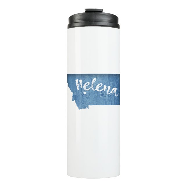 Helena Montana Wood Grain Thermosbecher (Vorderseite)