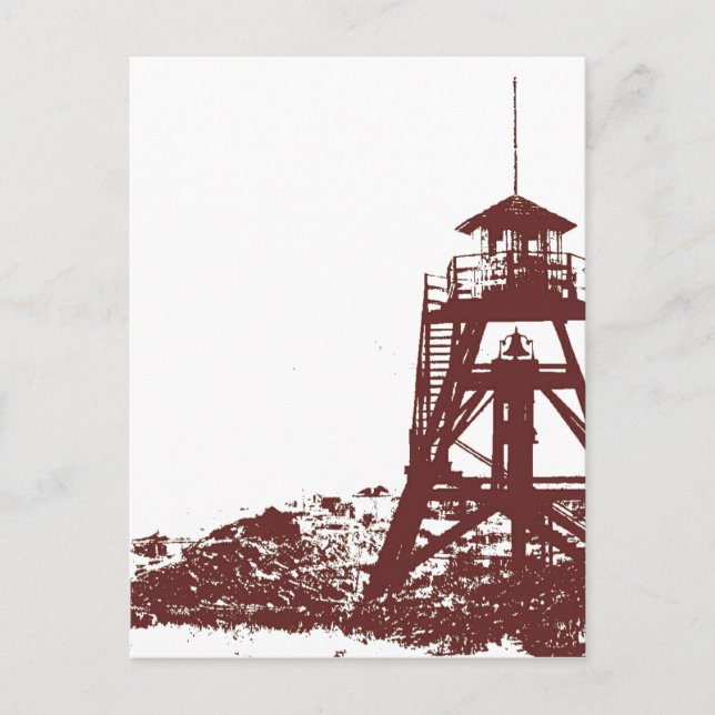 Helena MT Feuerturm Postkarte (Vorderseite)
